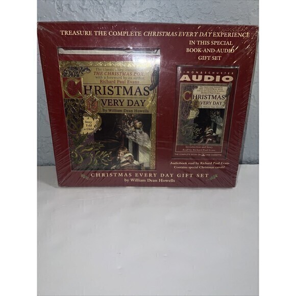 Christmas Every Day‎ Deluxe Gift Set By Wm. Dean Howells Book Audiobook W/Carols - Picture 3 of 3